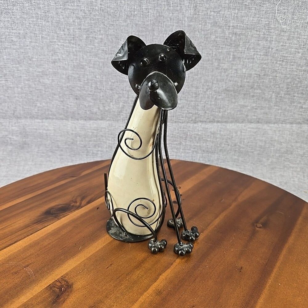Black Dog Metal And porcelain body With‎ Bobbing Head Action - Picture 2 of 11